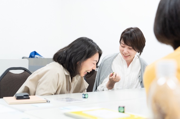 コーチングダイスを使った研修の様子